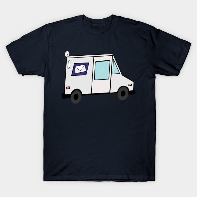 Cute Mail Truck T-Shirt by Sparkleweather